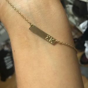 Sigma Kappa gold necklace